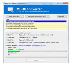 Import Messages from MBOX file format