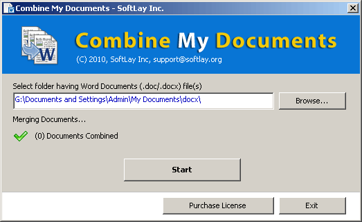 Batch Document Merger screenshot