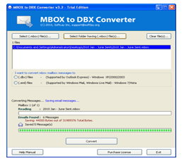 MBOX to DBX Converter